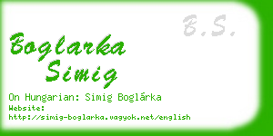 boglarka simig business card